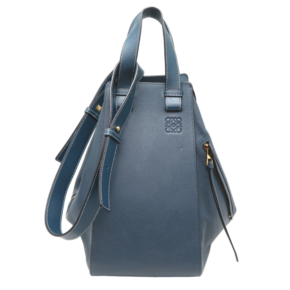 Loewe Hammock Medium Women's Handbag, Leather, Blue